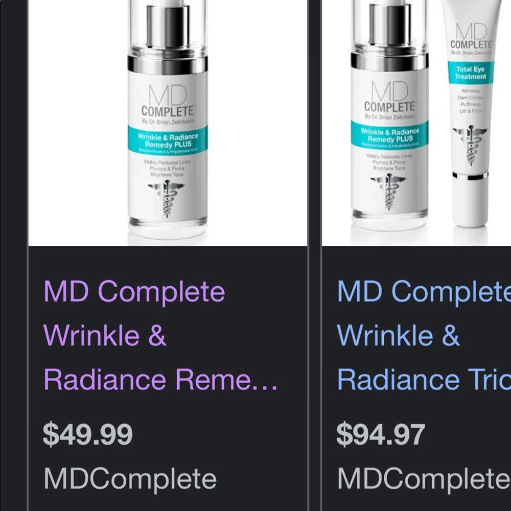 MD complete anti-aging wrinkle & radiant remedy